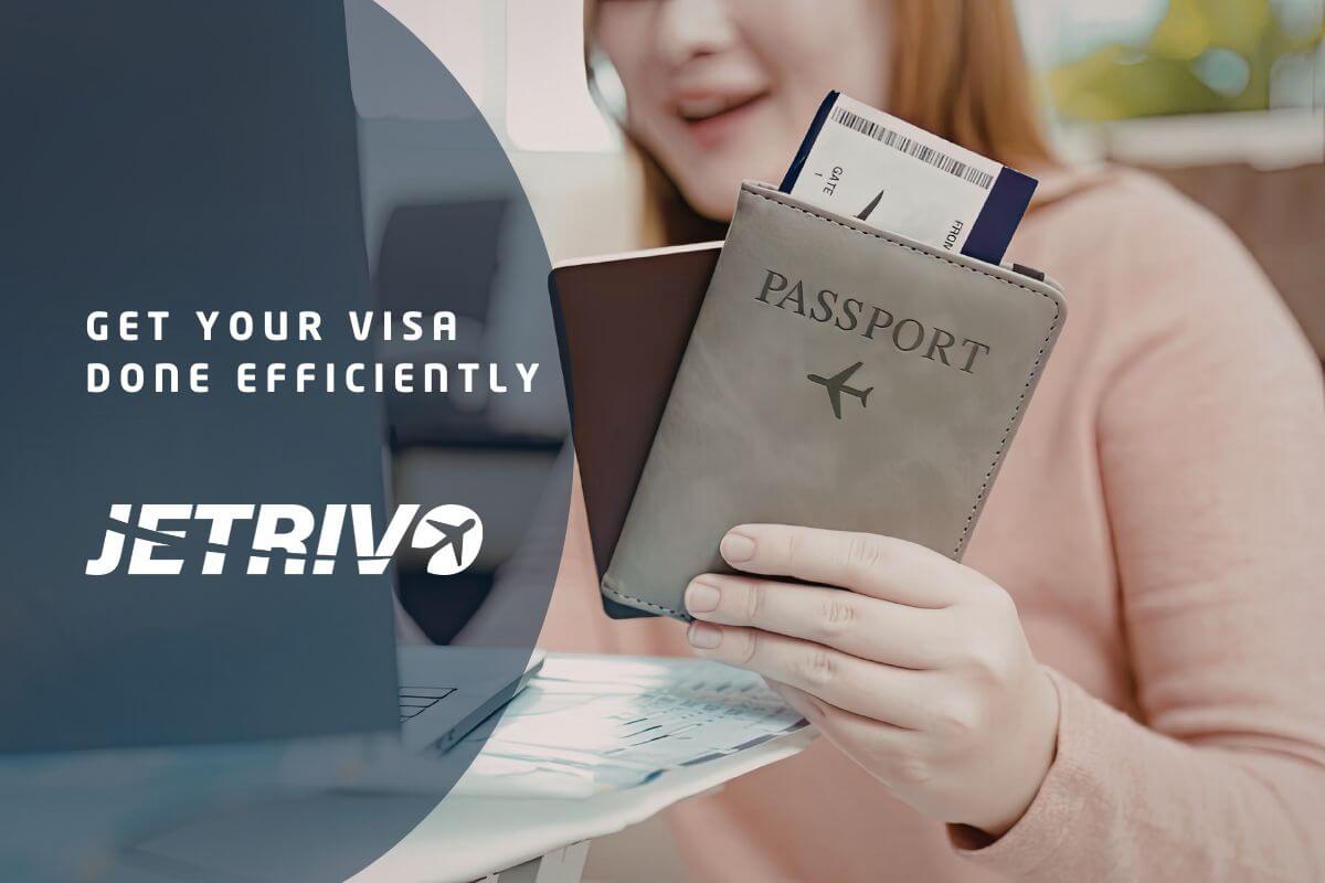 Passport and visa documents for travel